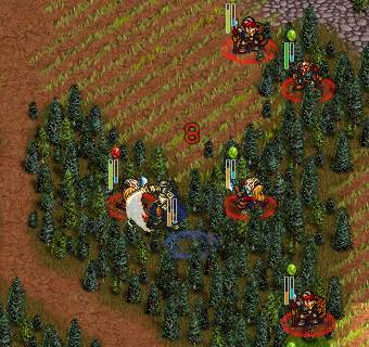 Battle for Wesnoth: Detalle de combate ¡Toma acero toledano!