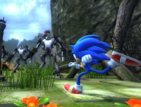 Sonic luchando en hermosas 3D... a costa de su velocidad y control.